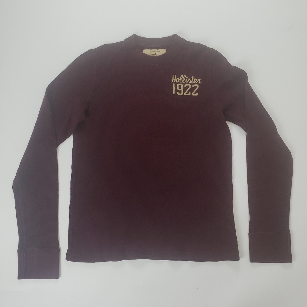 🔥Mens Hollister Burgundy Sweater Pullover Medium
